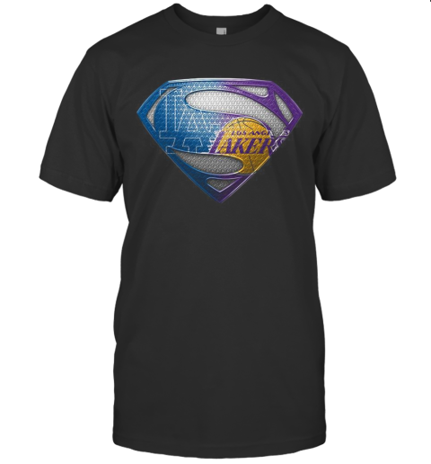 Superman Los Angeles Dodgers And Los Angeles Lakers T-Shirt