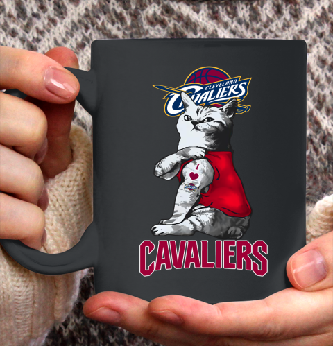 NBA Basketball My Cat Loves Cleveland Cavaliers Ceramic Mug 11oz