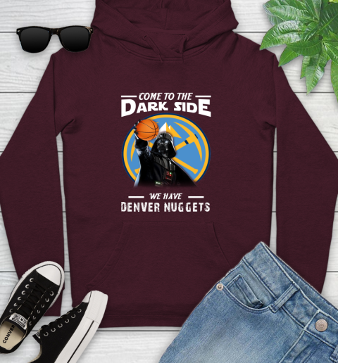 NBA Come To The Dark Side We Have Denver Nuggets Star Wars Darth Vader Basketball Youth Hoodie 7