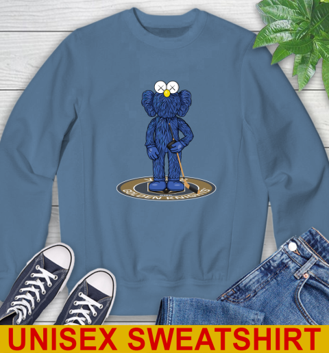NHL Hockey Vegas Golden Knights Kaws Bff Blue Figure Shirt Sweatshirt 8