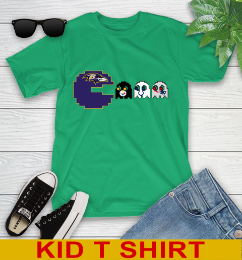 Baltimore Ravens NFL Football Pac Man Champion Youth T-Shirt 6