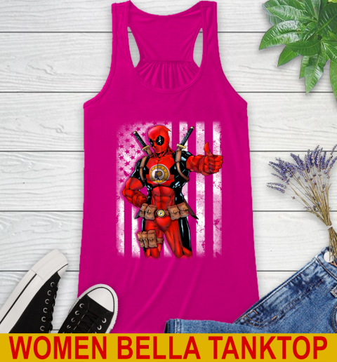 NBA Basketball Indiana Pacers Deadpool American Flag Shirt Racerback Tank 6