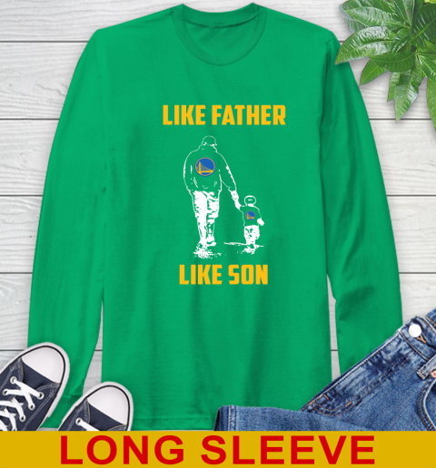 Golden State Warriors NBA Basketball Like Father Like Son Sports Long Sleeve T-Shirt 8
