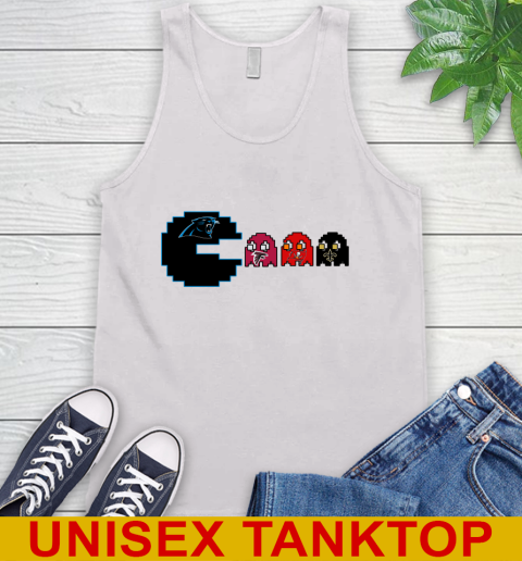 Carolina Panthers NFL Football Pac Man Champion Tank Top