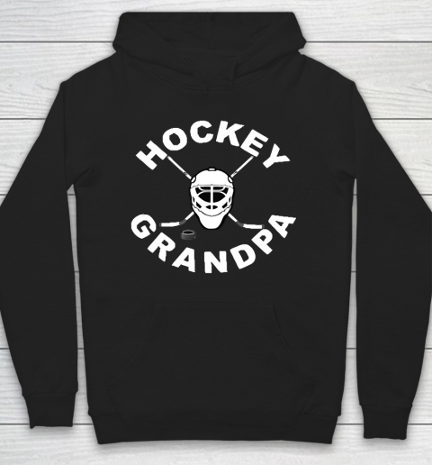 Grandpa Funny Gift Apparel  Mens Hockey Grandpa Hockey For Grandfathers Hoodie