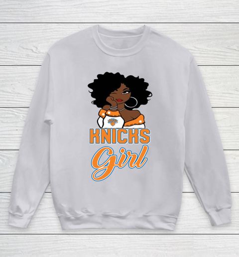 New York Knicks Girl NBA Youth Sweatshirt 4