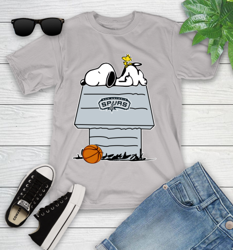 San Antonio Spurs NBA Basketball Snoopy Woodstock The Peanuts Movie Youth T-Shirt 12