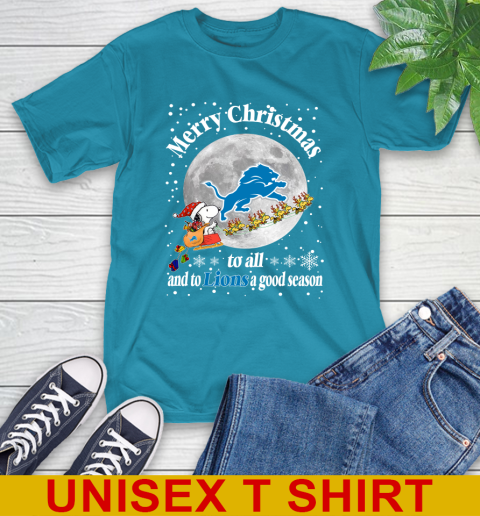 Detroit Lions Merry Christmas To All And To Lions A Good Season NFL Football Sports T-Shirt 9