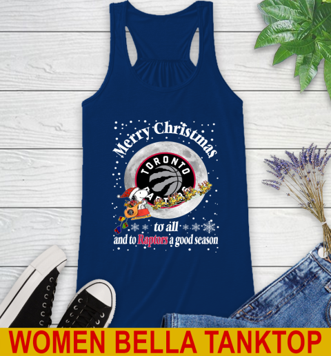 Toronto Raptors Merry Christmas To All And To Raptors A Good Season NBA Basketball Sports Racerback Tank 7