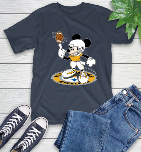 NFL Football Pittsburgh Steelers Cheerful Mickey Disney Shirt T-Shirt 4