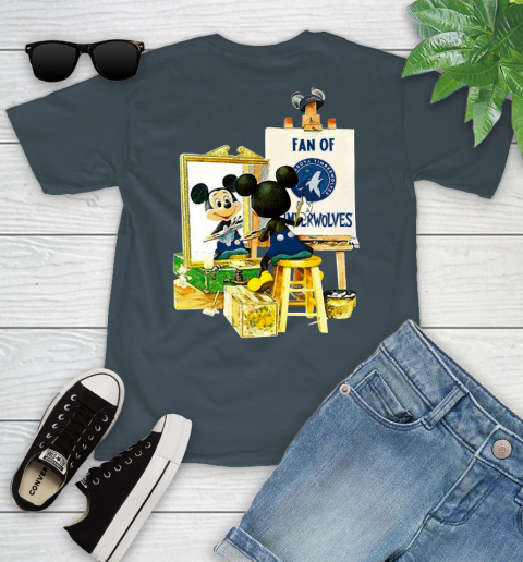 NBA Basketball Minnesota Timberwolves Mickey Drawing Shirt 102