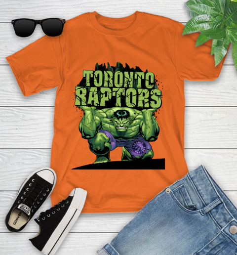 Toronto Raptors NBA Basketball Incredible Hulk Marvel Avengers Sports Youth T-Shirt 7
