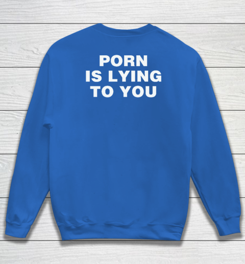 Porn Is Lying To You Sweatshirt 5