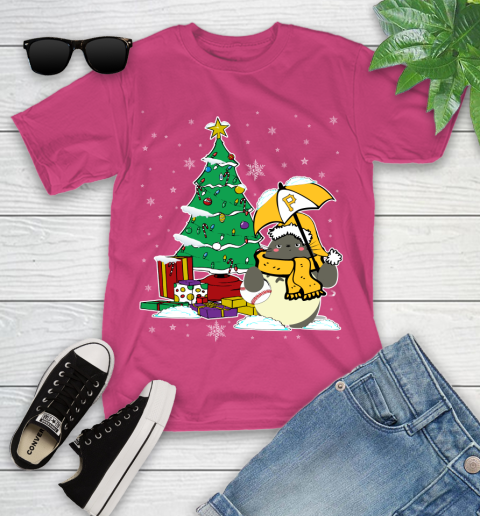 Pittsburgh Pirates MLB Baseball Cute Tonari No Totoro Christmas Sports Youth T-Shirt 11