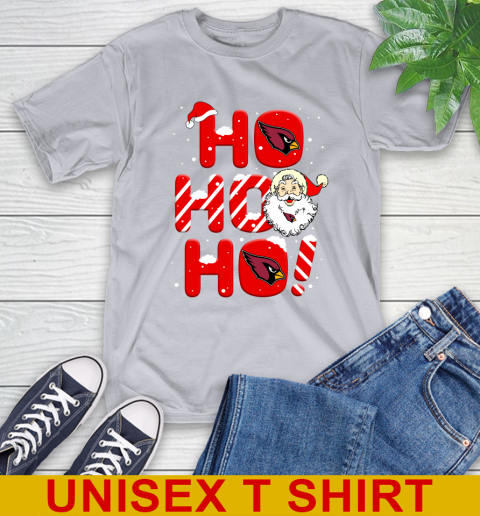Arizona Cardinals NFL Football Ho Ho Ho Santa Claus Merry Christmas Shirt T-Shirt 5