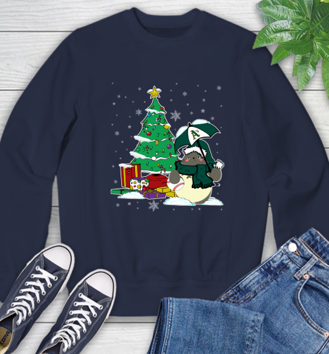Oakland Athletics MLB Baseball Cute Tonari No Totoro Christmas Sports Sweatshirt 2