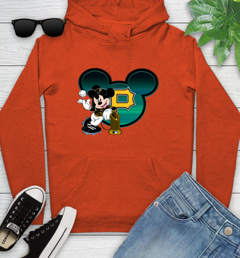 MLB Pittsburgh Pirates The Commissioner's Trophy Mickey Mouse Disney Youth Hoodie 5