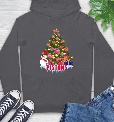Detroit Pistons Merry Christmas NBA Basketball Sports Hoodie 7