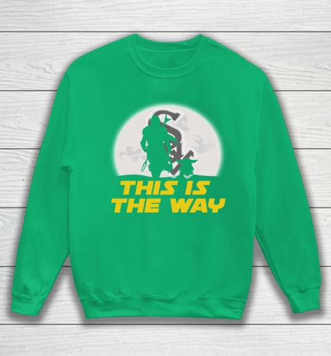Chicago White Sox MLB Baseball Star Wars Yoda And Mandalorian This Is The Way Sweatshirt 5