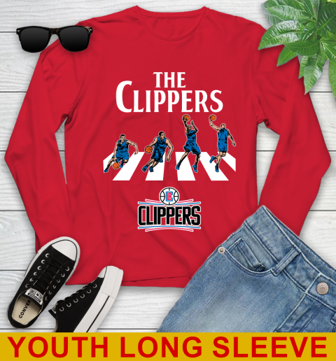 NBA Basketball LA Clippers The Beatles Rock Band Shirt Youth Long Sleeve 11
