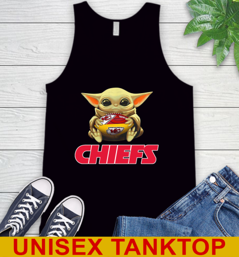 NFL Football Kansas City Chiefs Baby Yoda Star Wars Shirt Tank Top 2