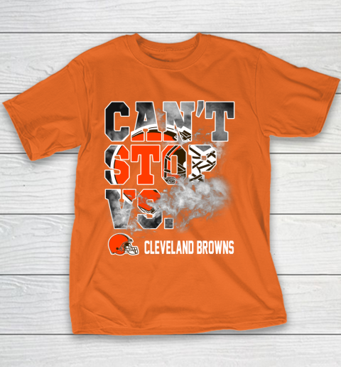 NFL Cleveland Browns Can't Stop Vs Youth T-Shirt 4