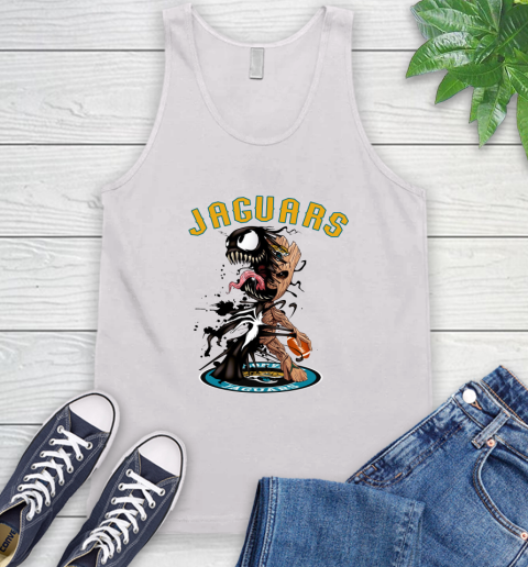 NFL Jacksonville Jaguars Football Venom Groot Guardians Of The Galaxy Tank Top