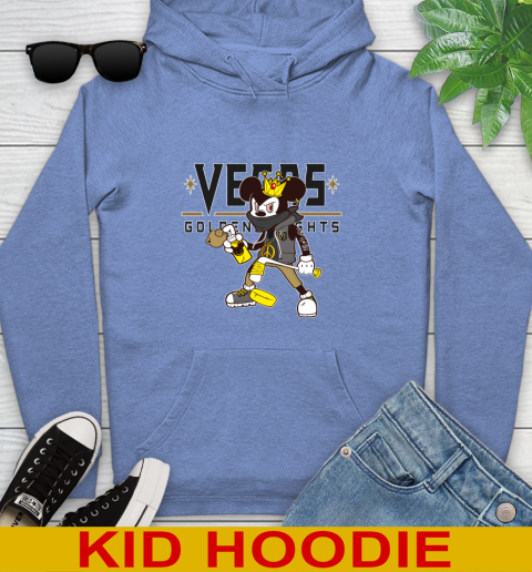Vegas Golden Knights NHL Hockey Mickey Peace Sign Sports Youth Hoodie 12