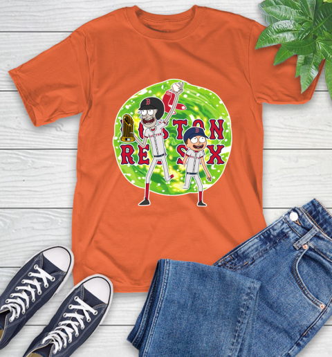 MLB Boston Red Sox Rick And Morty Commissioner's Trophy Baseball Sports T-Shirt 5