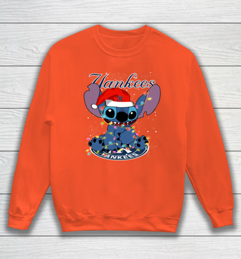 New York Yankees MLB noel stitch Baseball Christmas Sweatshirt 2