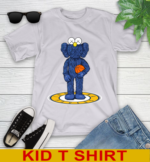 NBA Basketball Indiana Pacers Kaws Bff Blue Figure Shirt Youth T-Shirt 5