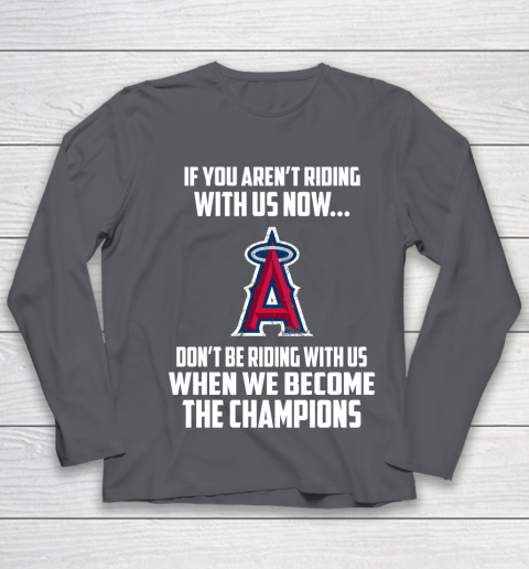 MLB Los Angeles Angels Baseball We Become The Champions Youth Long Sleeve 6