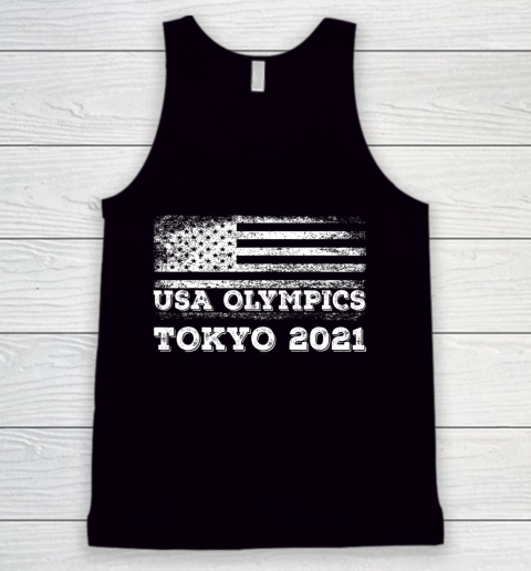 American Flag For US Team Tokyo Olympic 2021 USA Team Shirt Tank Top