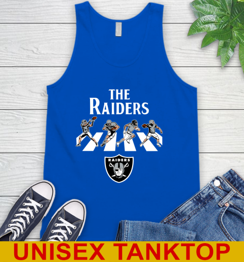 NFL Football Oakland Raiders The Beatles Rock Band Shirt Tank Top 4