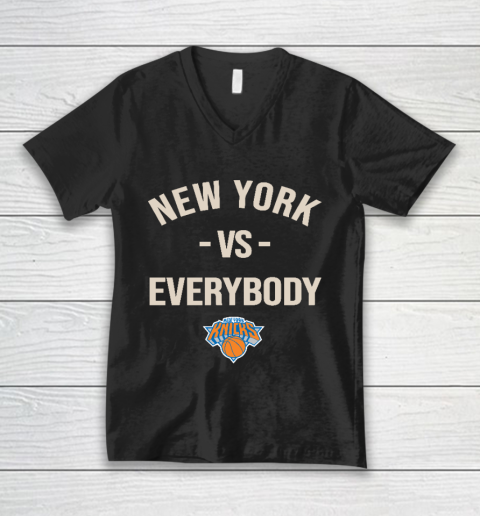 New York Knicks Vs Everybody V-Neck T-Shirt