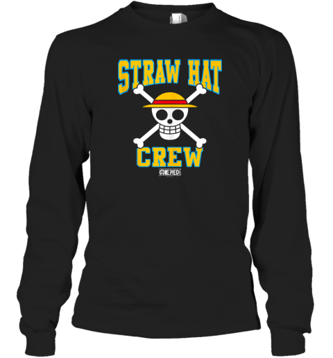 Anime Straw Hat Crew Athletic Type Jolly Rogers Long Sleeve T-Shirt