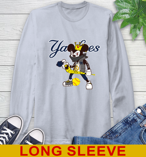 New York Yankees MLB Baseball Mickey Peace Sign Sports Long Sleeve T-Shirt 6