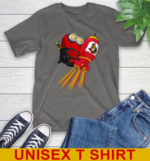 NHL Hockey Ottawa Senators Deadpool Minion Marvel Shirt T-Shirt 10