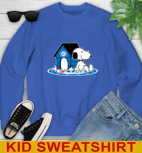 NBA Basketball Philadelphia 76ers Snoopy The Peanuts Movie Shirt Youth Sweatshirt 7