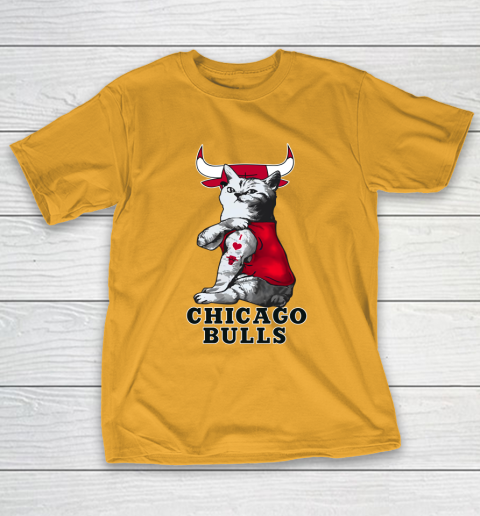 NBA Basketball My Cat Loves Chicago Bulls T-Shirt 2
