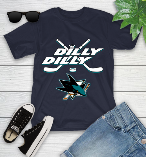 NHL San Jose Sharks Dilly Dilly Hockey Sports Youth T-Shirt 3