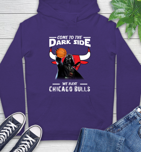 NBA Come To The Dark Side We Have Chicago Bulls Star Wars Darth Vader Basketball Hoodie 5