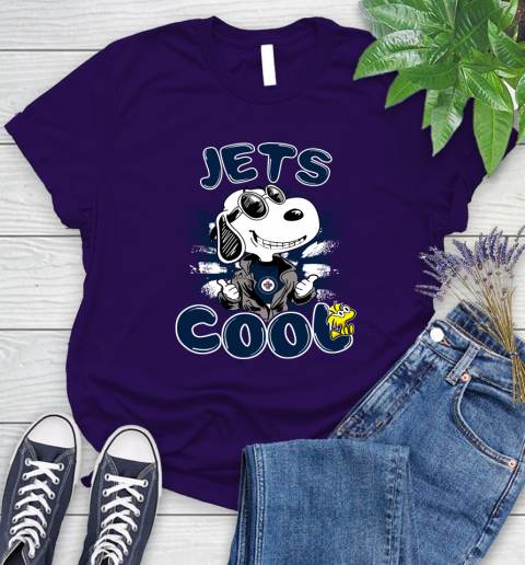 NHL Hockey Winnipeg Jets Cool Snoopy Shirt Women's T-Shirt 4