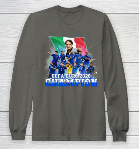 Italy European Champions 2020 Team Long Sleeve T-Shirt 5