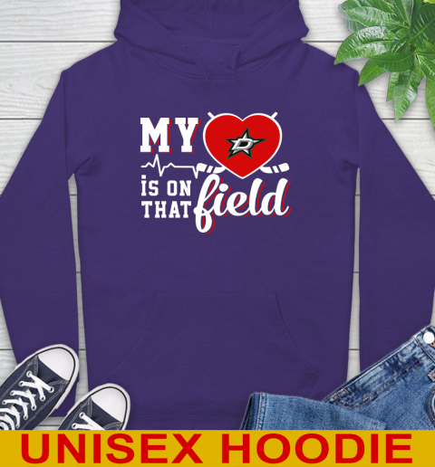 NHL My Heart Is On That Field Hockey Sports Dallas Stars Hoodie 5