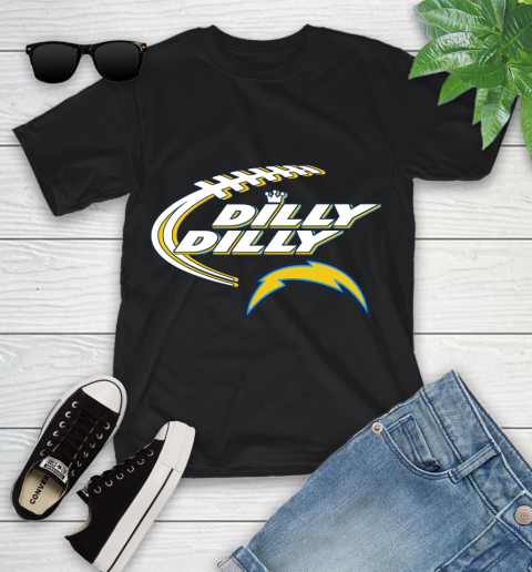 NFL Los Angeles Chargers Dilly Dilly Football Sports Youth T-Shirt 2