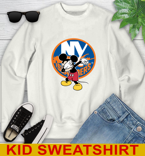 New York Islanders NHL Hockey Dabbing Mickey Disney Sports Youth Sweatshirt