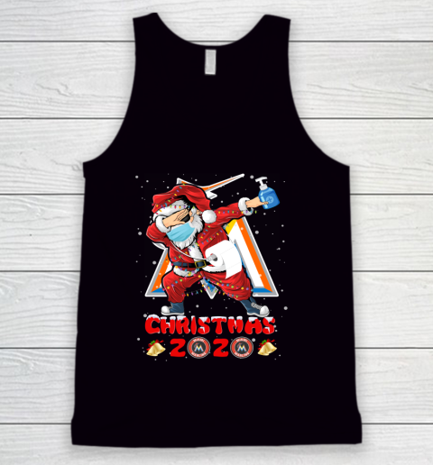 Miami Marlins Funny Santa Claus Dabbing Christmas 2020 MLB Tank Top