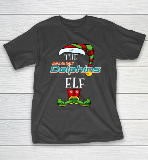 Miami Dolphins Christmas ELF Funny NFL T-Shirt