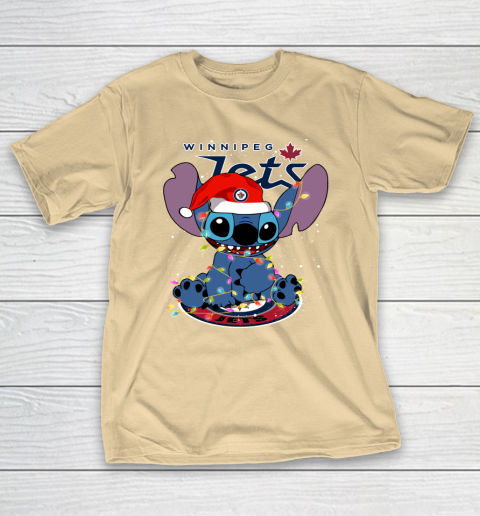 Winnipeg Jets NHL Hockey noel stitch Christmas T-Shirt 5